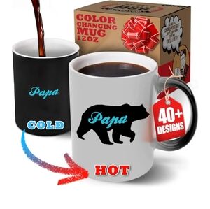 HEAT SENSITIVE COLOR CHANGING MUG PAPA BEAR